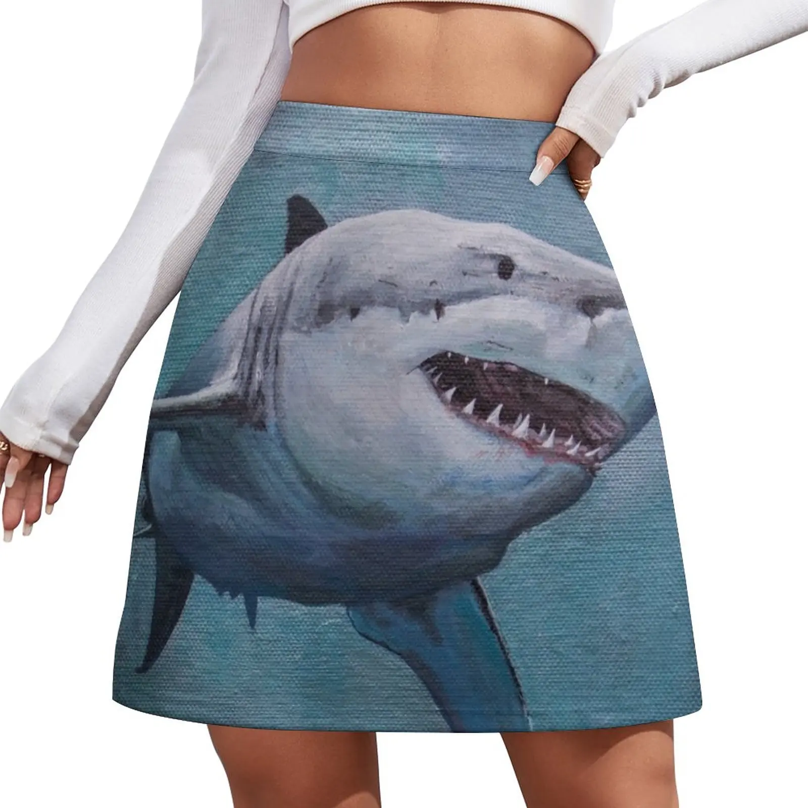 

Great White Shark Mini Skirt Miniskirt woman Woman skirt Woman clothing