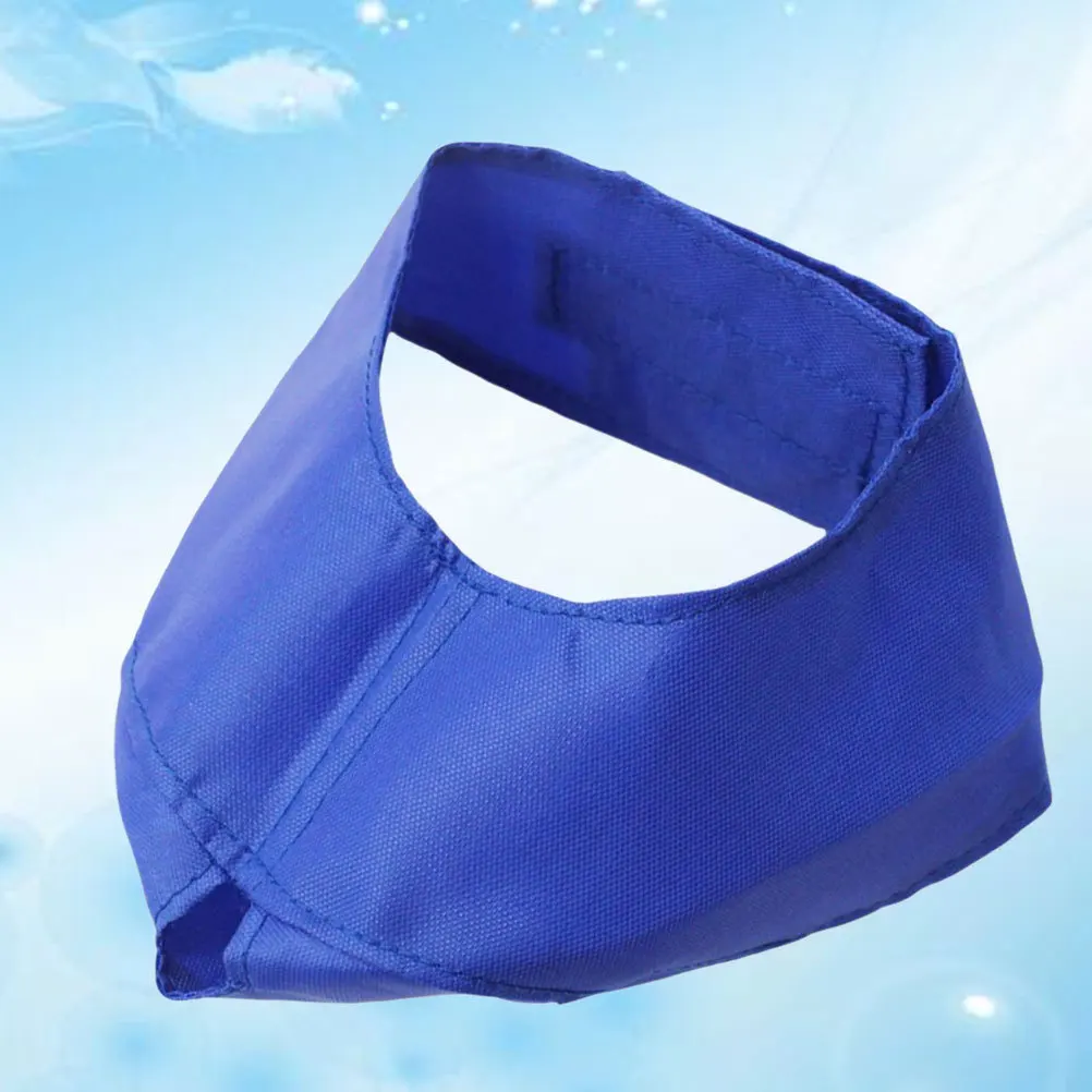 

Cat Mask Blue Size L For Cats Over 5Kg Lightweight Durable Pet Eye Patch Sticky Strap Design Small Hole Ventilation