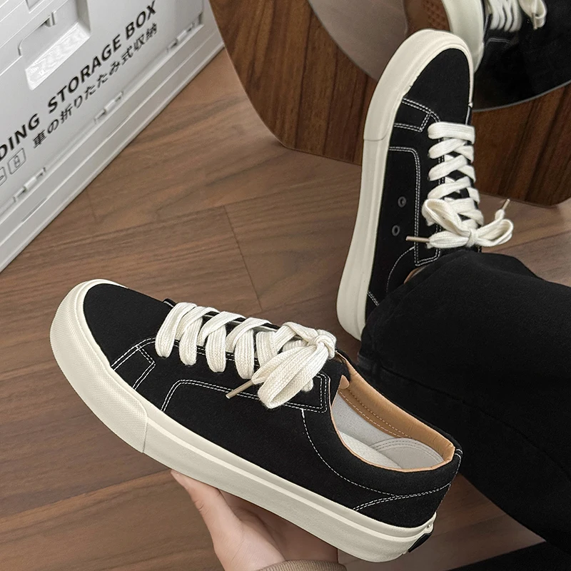 

Men Lightweight Comfortable Plus Size Wear Resistant Fashionable Men Casual Sneakers Breathable Shoes New Canvas Shoes