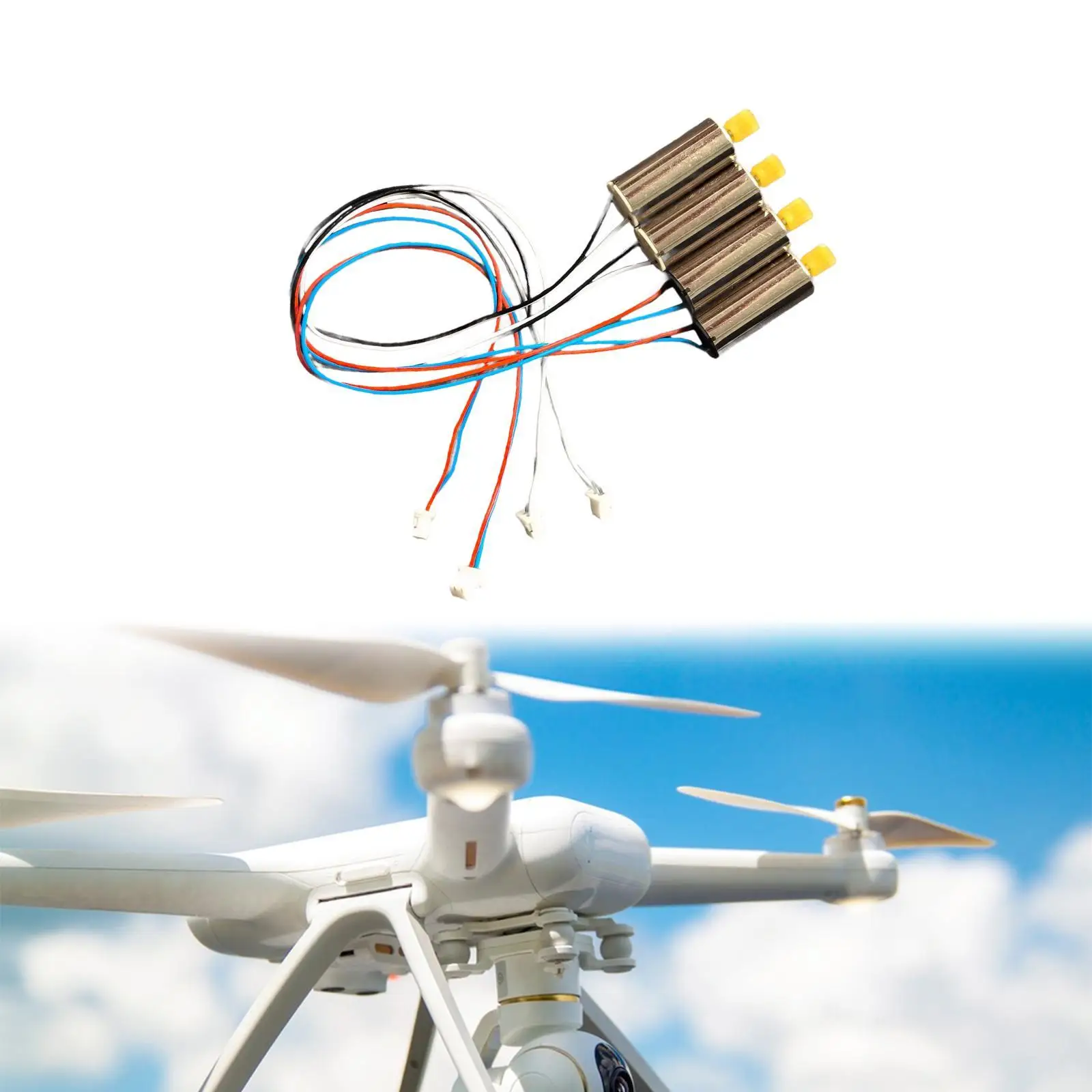 4x Set braccio motore drone Parti di ricambio drone RC per telaio corpo K7 S97 Facile installazione Parti di ricambio professionali Accessori