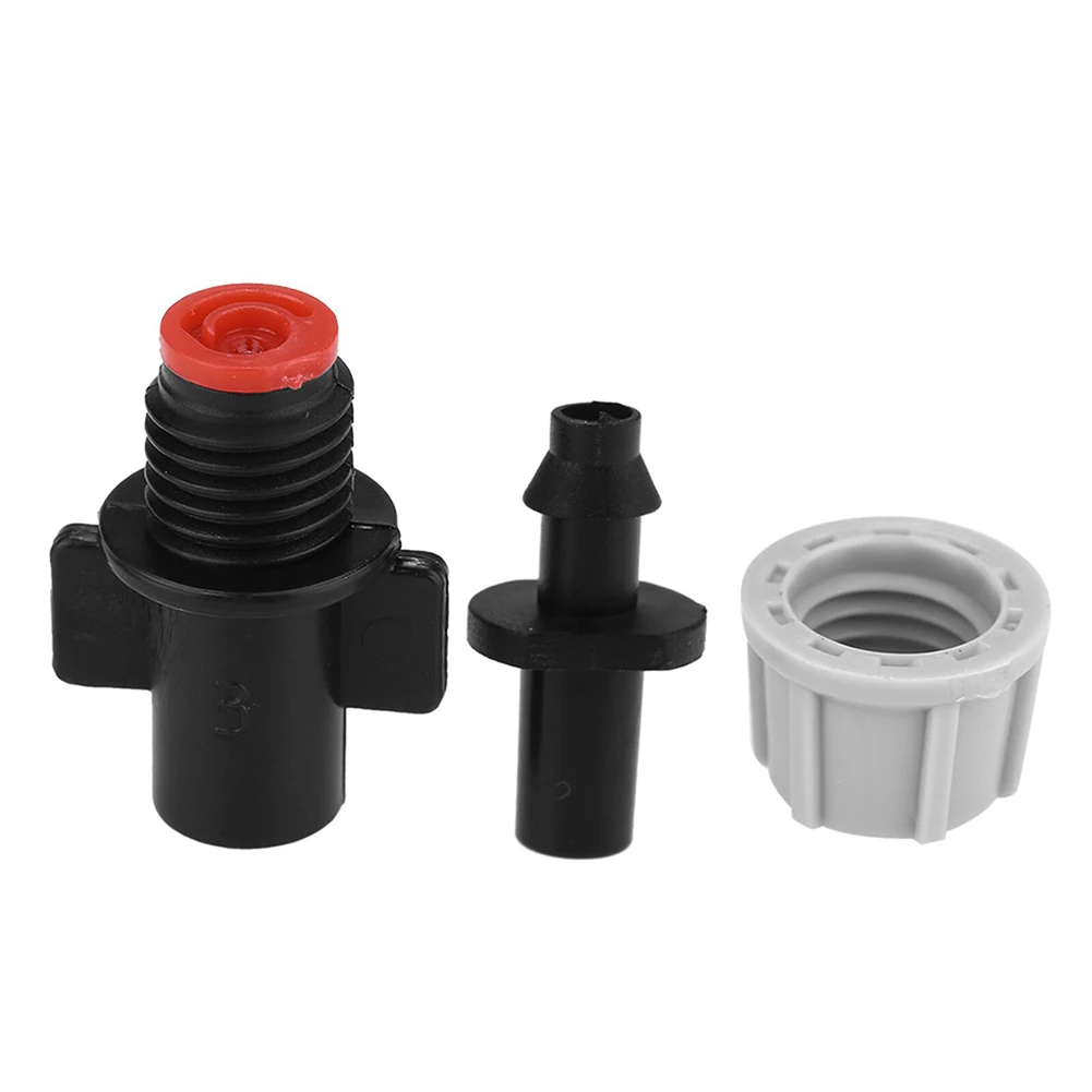 Plastic Misting Nozzles Set 50 Pack for Drip Irrigation Tubing 4mm ID 7mm OD Suitable for Garden Greenhouse and Field Use
