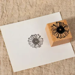 Flower Wood Stamps Wood Rubber Stamps For DIY Scrapbooking Cards Decoration Embossing Crafts 3*3*2cm