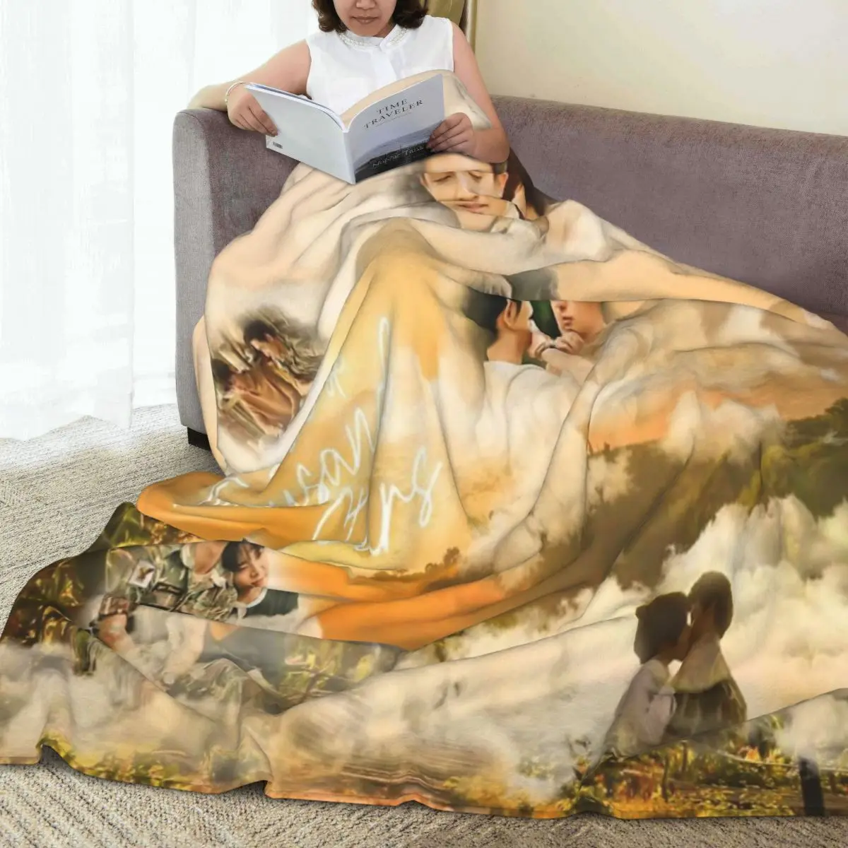 Throw Blanket A Tale Of A Thousand Stars Micro Fleece Blanket Four Sizes Customizable Portable For Living Room Nice Gift