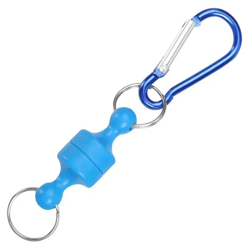 Mosquetón con hebilla magnética mejorada, hebilla portátil para pesca al aire libre, montañismo, Camping, escalada, Clip a presión, hebilla de seguridad Keycha