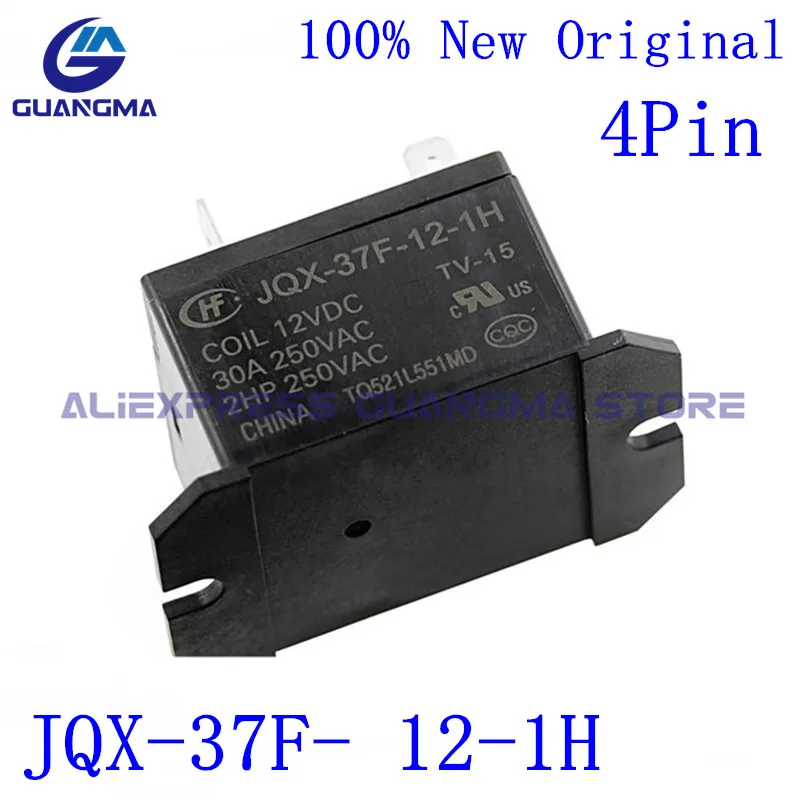 

5PCS 100% New Original Air Conditioning Relay JQX-37F-12-1H 30A 250VAC 4Pin One Group Normally Open JQX 37F 12 1H HF37F 12VDC 1H