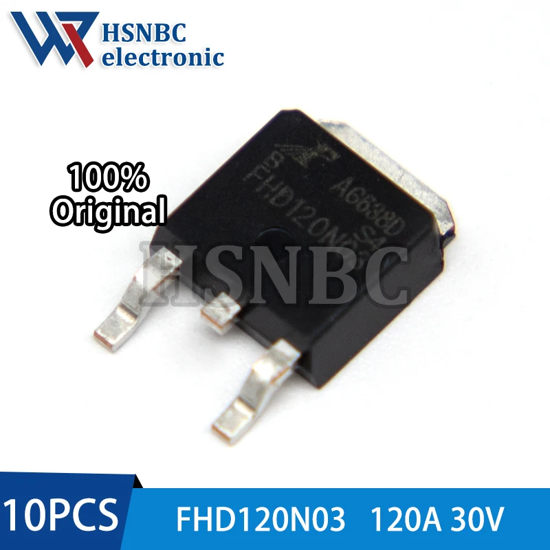 10PCS FHD120N03 120N03 FHD120N03B TO-252 120A 30V N-channel Power MOSFET Transistor 100% New Original