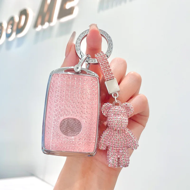 Diamond Pink Style TPU for Mazda 3 Axela BP CX-30 DM Remote Smart
