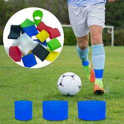 1 Pair Soccer Shin Guard Straps Silicones Shin Pad Holder Practical Shin Pad Banding for Football Running Cycling Sports