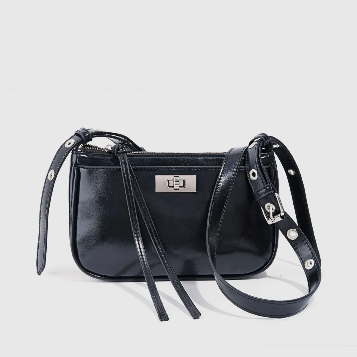 

Vintage Unisex Leather Single-shoulder Versatile Simple Adjustable Strap Women's Vintage Crossbody Bag