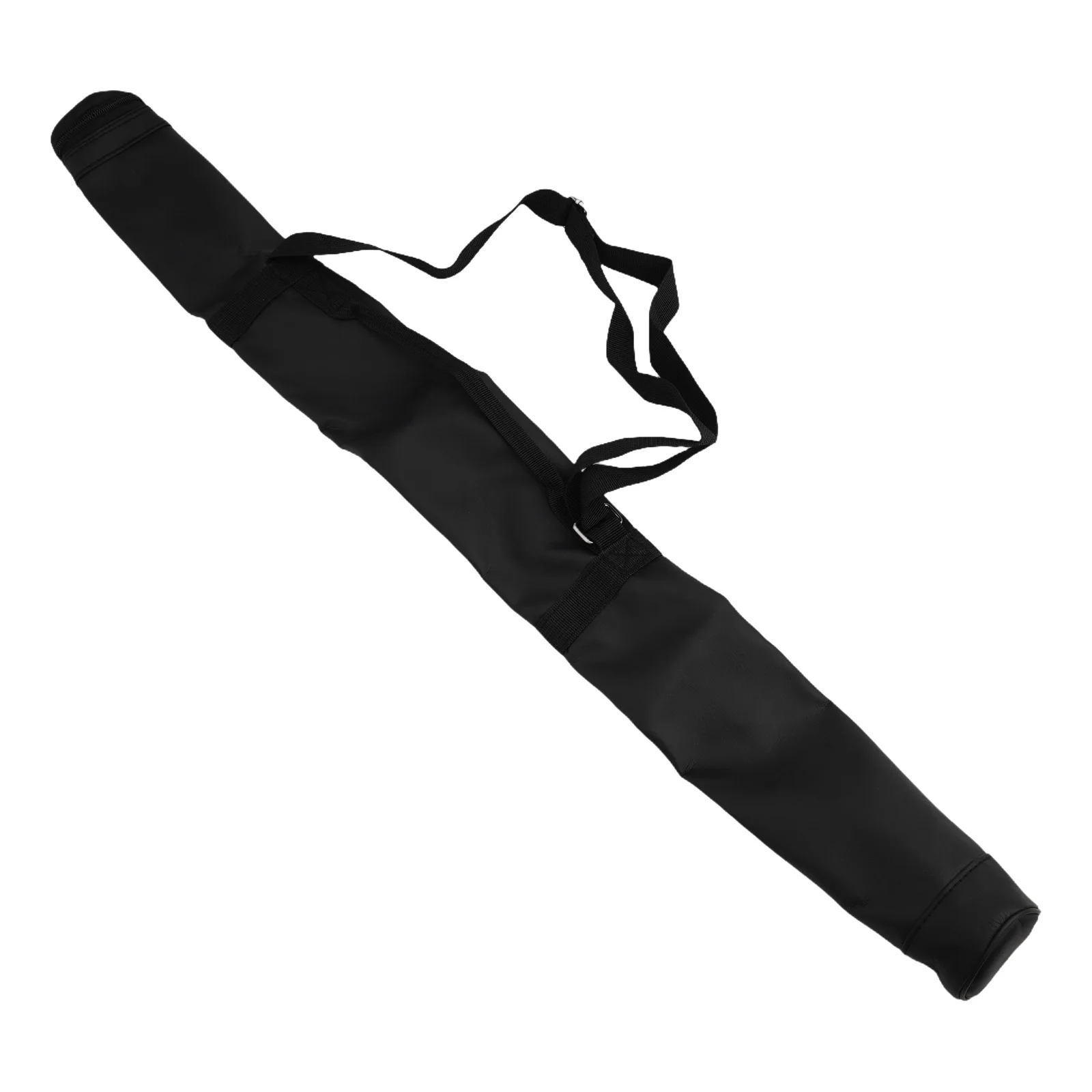 Portable Pool Cue Case Lightweight Design Perfect for Travel with Adjustable Shoulder Straps and Leather Finish