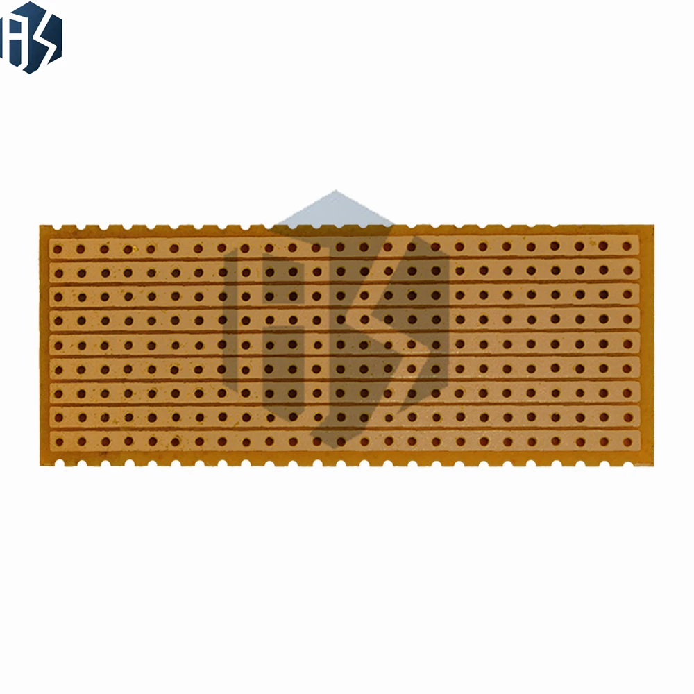 ‌ Scheda PCB prototipo Matrix universale – 25x64 mm (2,5x6,4 cm) Foro passante placcato continuo a fila singola, passo 2,54 mm |   FR4 FR4