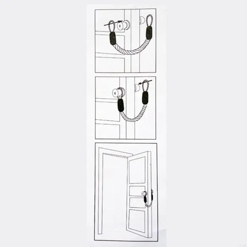 F19F Cửa dừng dây thừng cho trẻ và PET dài 60cm ngăn chặn các slam cửa đơn giản Setit