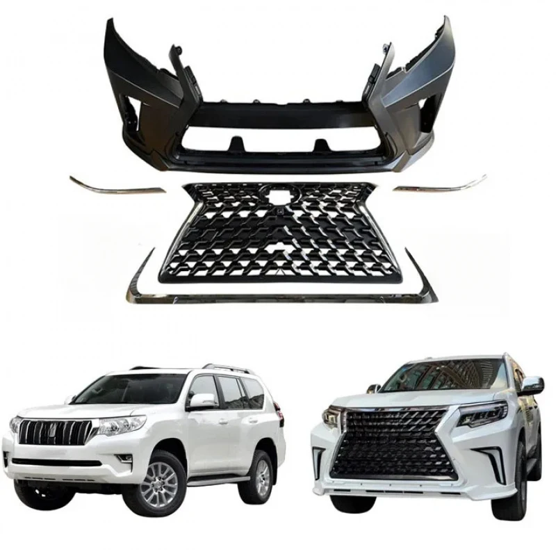 

Комплект для рестайлинга кузова Prado 150 (2010-2018) в стиле GX460 2020 года, внешние модифицированные автозапчасти, в наличии