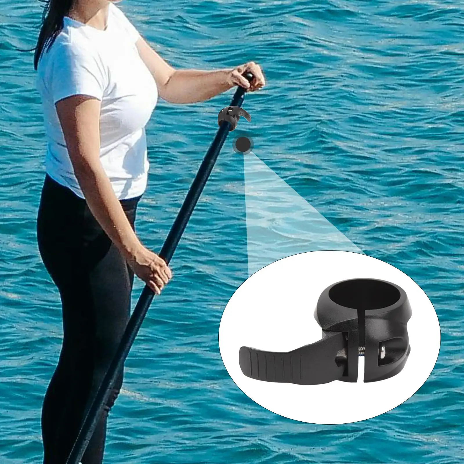

Quick Release Paddle Clamp 26mm-29mm Professional Buckle Replacement for Paddleboarding Kayaking Water Sports Surfing Canoeing