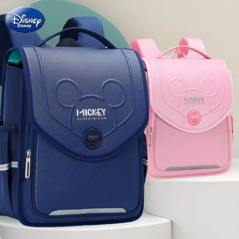 

Mickey backpack children's fixed spine protection backpack third and fourth grade large capacity elementary school backpack