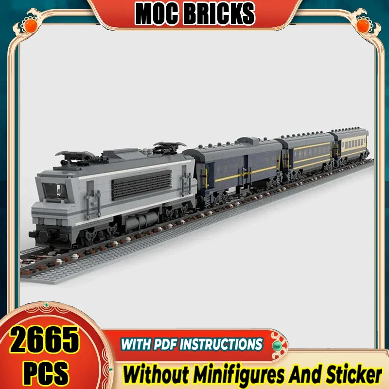 

Moc Building Bricks Orient Express Luxury Train Model Technology Modular City Car Blocks Construstion Toy DIY Set Assembly Gifts