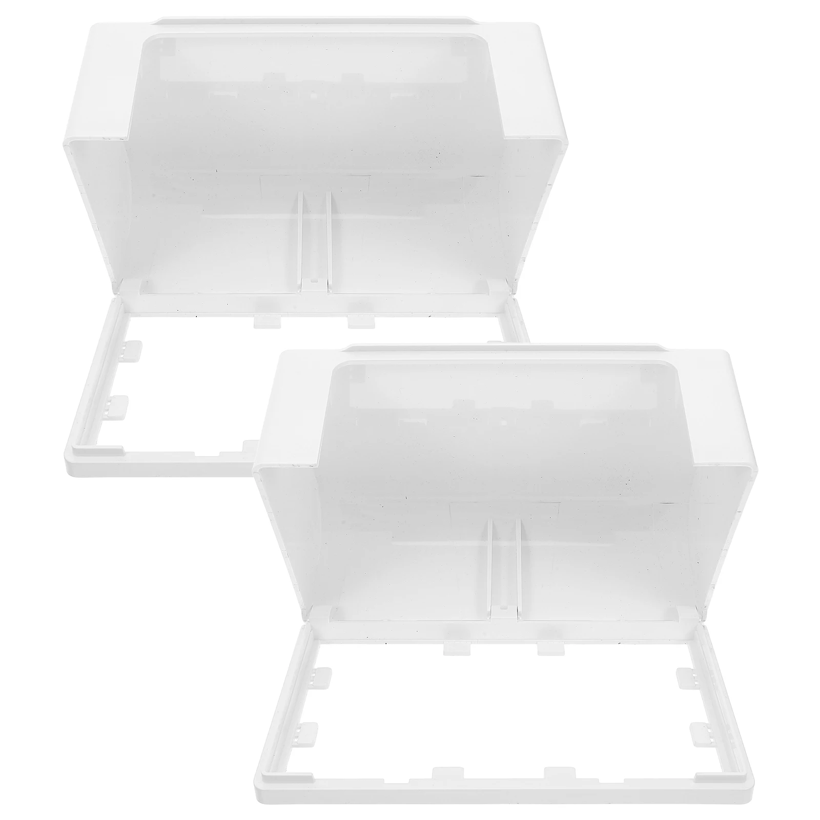 

2Pcs Bathroom Outlet Cover Waterproof Socket Protector Multi-Slot Cable Pass-Through Wall Plug Cover for Home Electrical Safety