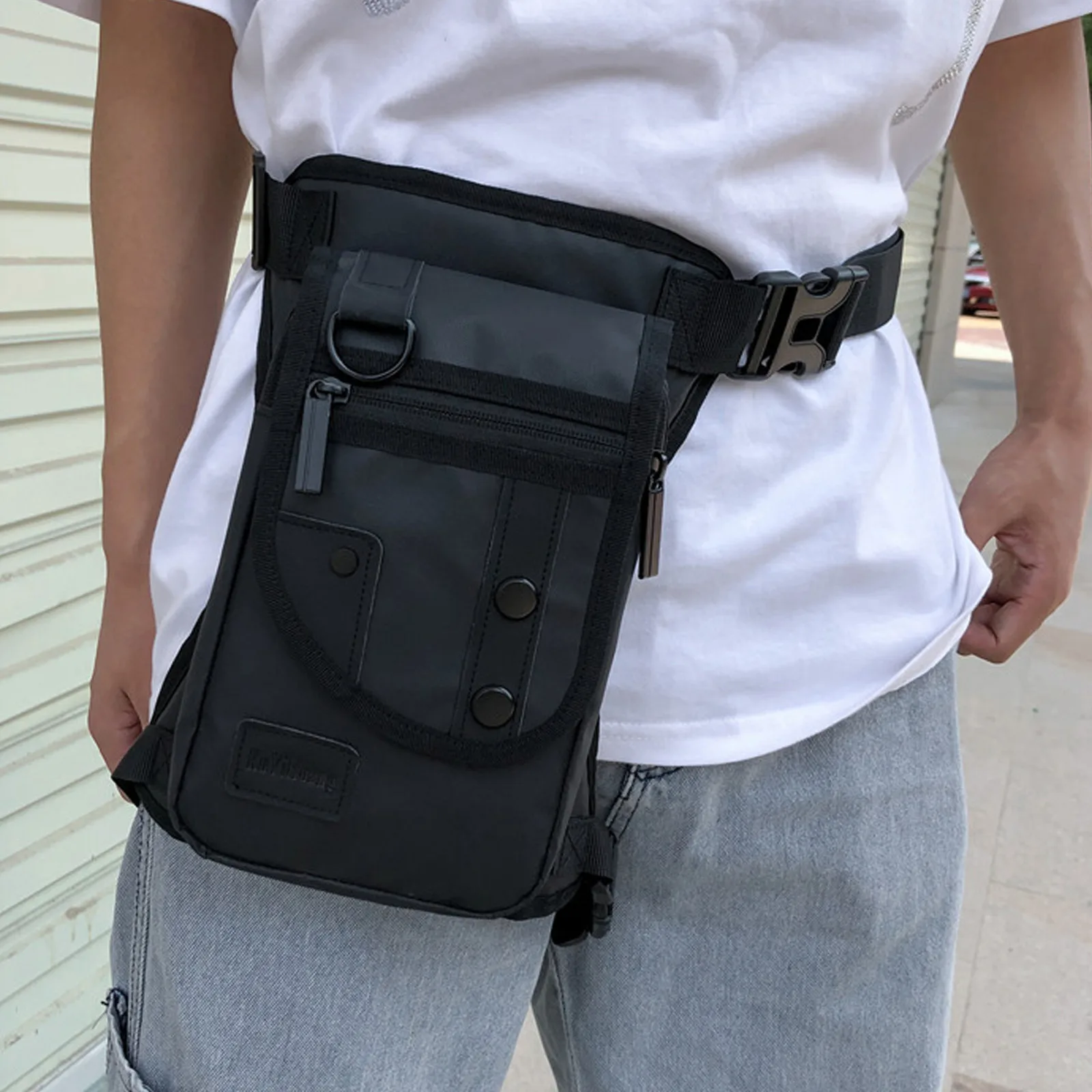 GL Nylon Drop Legs Bags Fashion Hip Waist Pack Thigh Bum Fanny Packs Multifunction Tactical Riding Male Shoulder Messenger Bag