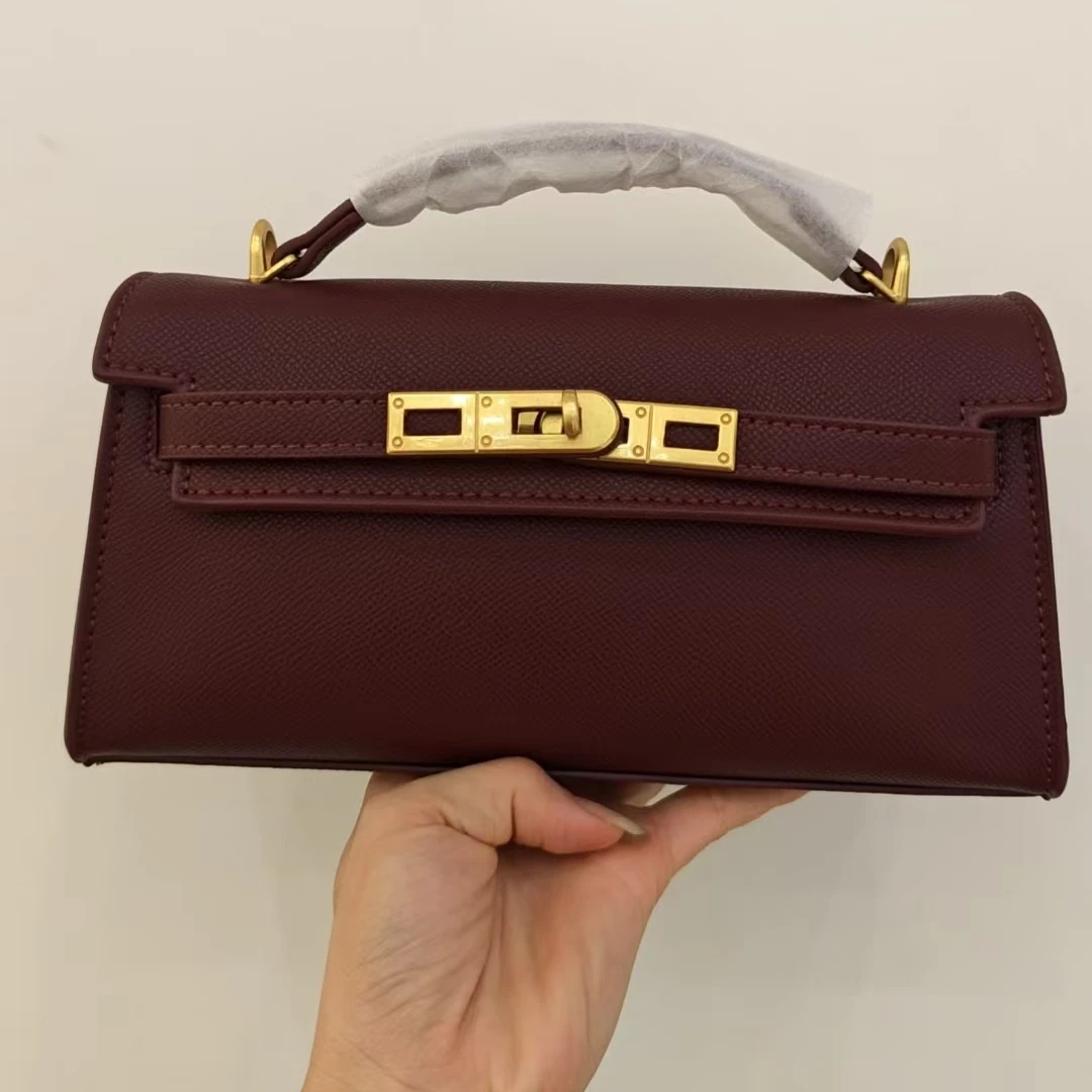 حقيبة بمقبض علوي من جلد التمساح المنقوش حقيبة كتف كروسبودي للنساء حقائب يد فاخرة جديدة