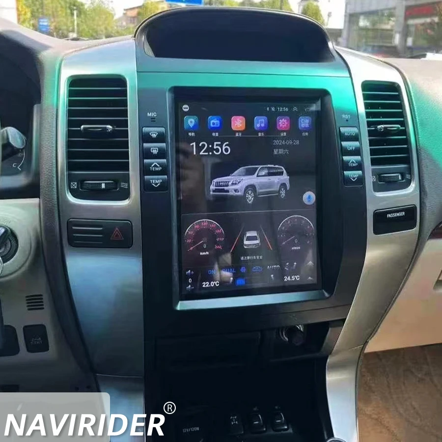 Автомобильный радиоприемник Navirider с Bluetooth для Lexus GX470, радио для Toyota Land Cruiser 120 Prado 2002-2009, стерео 10,4-дюймовый вертикальный экран Автомобильный радиоприемник Navirider с Bluetooth для Lexus GX470, радио для Toyota Land Cruiser 120 Prado 2002-2009, стерео 10,4-дюймовый вертикальный экран