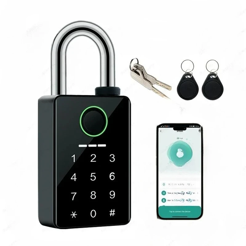 waterproof-tuya-padlock-fingerprint-electronic-lock-keyless-unlock-heavy-duty-padlock-for-home-house-warehouse-garage