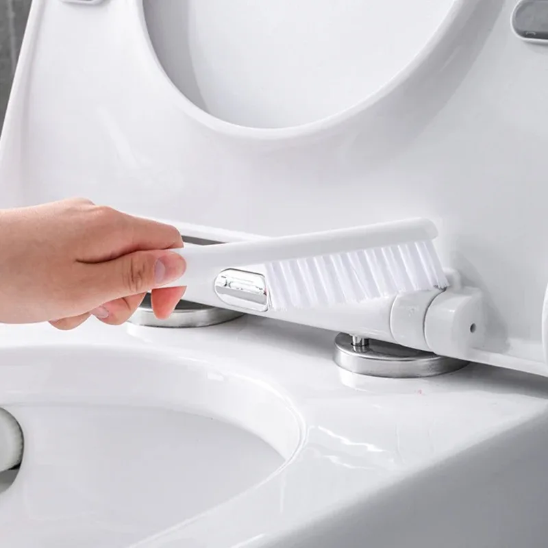 Wall Mounted TPR Toilet Brush With Non Perforated Long Handle Silicone Soft Bristle Brush No Dead Corner Cleaning Brush