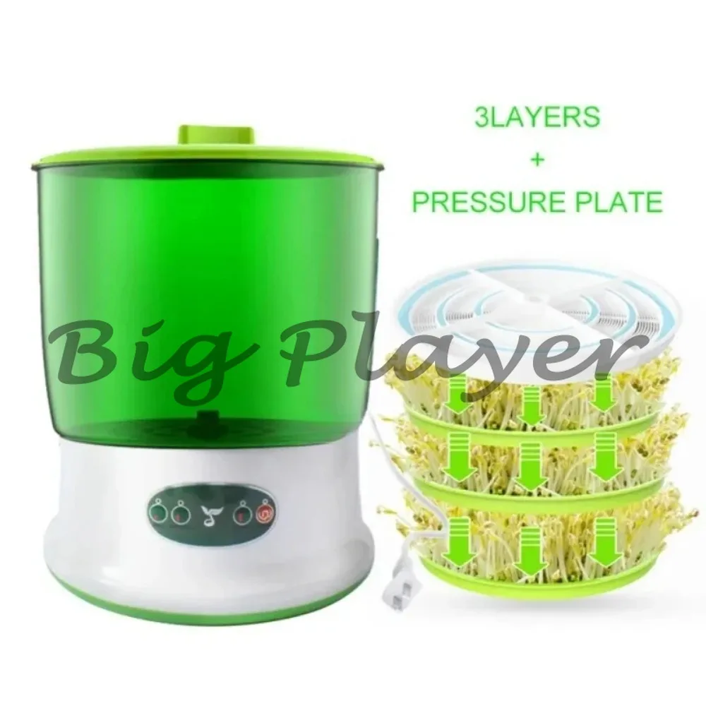 Intelligence Bean Sprouts Machine Big Capacity Home Use Thermostat Green Seeds Growing Bean sprouts Automatic