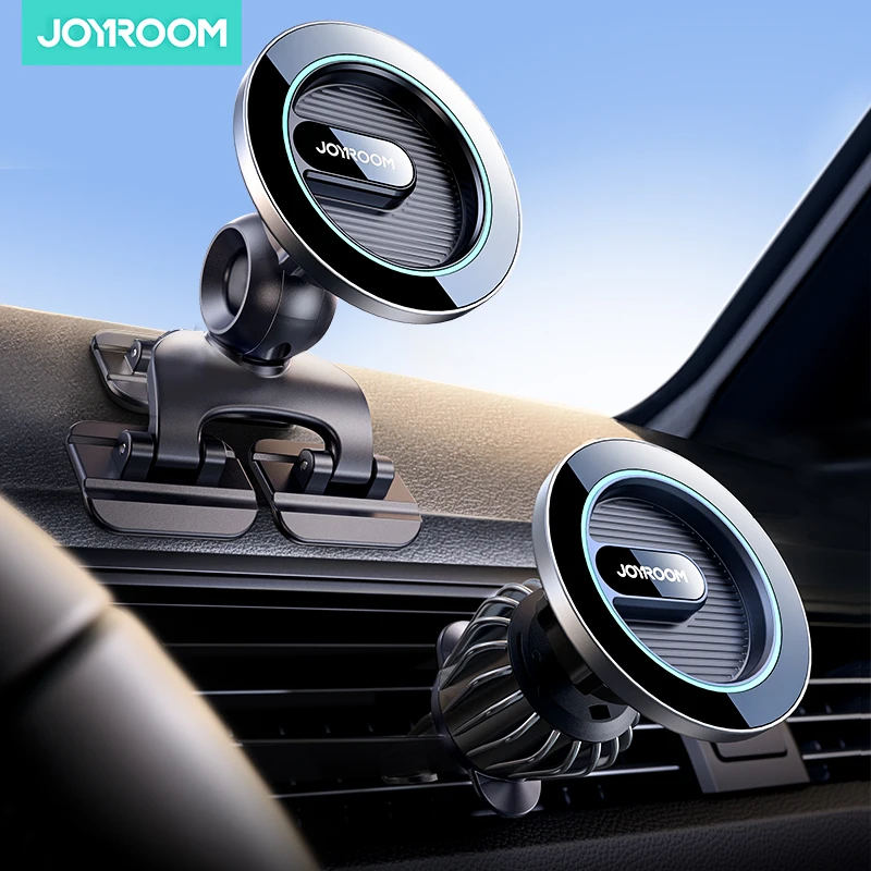 Joyroom Magnetic Phone Holder for Car Fit Curved Surfaces Car Phone Holder Mount Flexible & Stable Dashboard Phone Car Mount