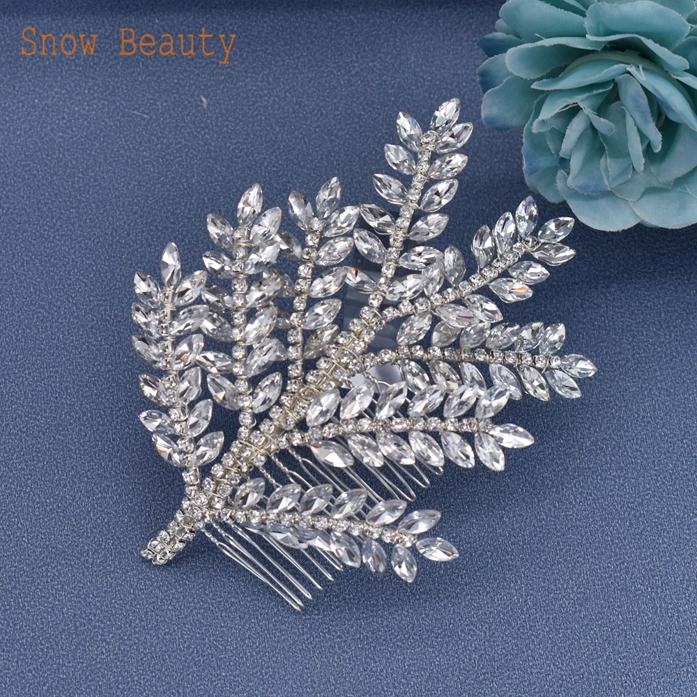 DZ020 Luxurious Bridal Comb Crystal Headwear Rhinestone Hair Accessories For Women Wedding Hair Clips for Women Tiara Headpiece