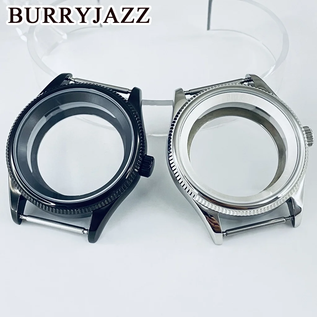 BURRYJAZZ 39mm NH34 NH35 NH36 NH38 NH70 NH72 Movement Watch Improved 1908 NH35 Parts Sapphire Crystal Watch Case 28.5mm Dial Mod