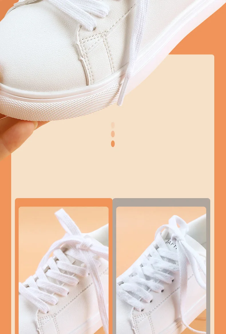 1 Paar flache Schnürsenkel für Sneaker, klassische Schnürsenkel für Sportschuhe aus Canvas, für Damen und Herren, einfarbige, doppelte Baumwoll-Schnürsenkel. – Detail 6
