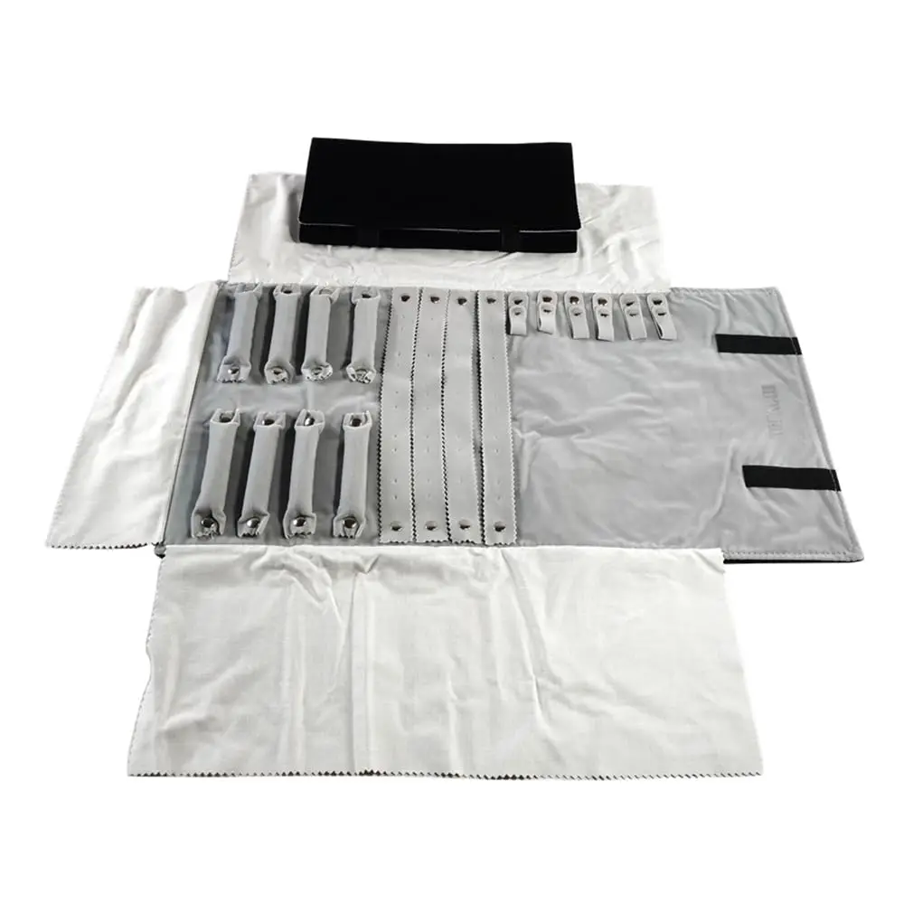 حقيبة تخزين مريحة لعرض المجوهرات أثناء السفر، حقيبة مضادة للحشف من مادة مخملية متعددة الوظائف