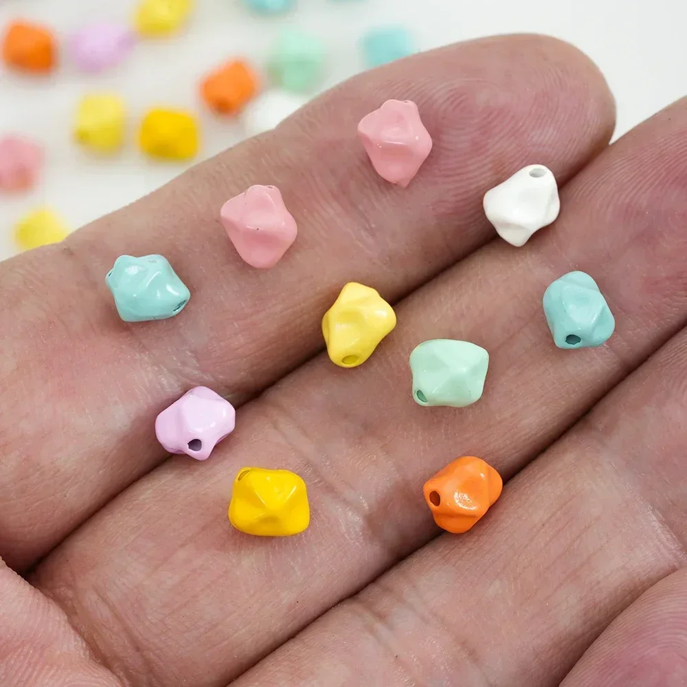 Rock shape beads para fazer jóias, 10pcs, bonito grânulos de liga para brincos, colar, pulseira, diy, acessórios artesanais