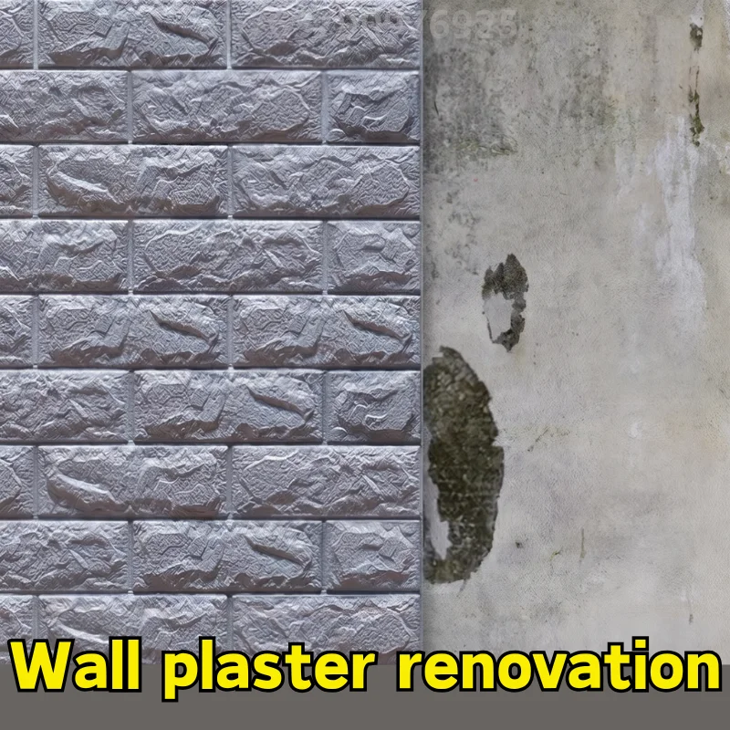 38.5x35cm Soft Foam Wall Sticker 10pcs Brick Self Adhesive Waterproof Wallpaper Bedroom Kitchen Living Indoor Wall Decor