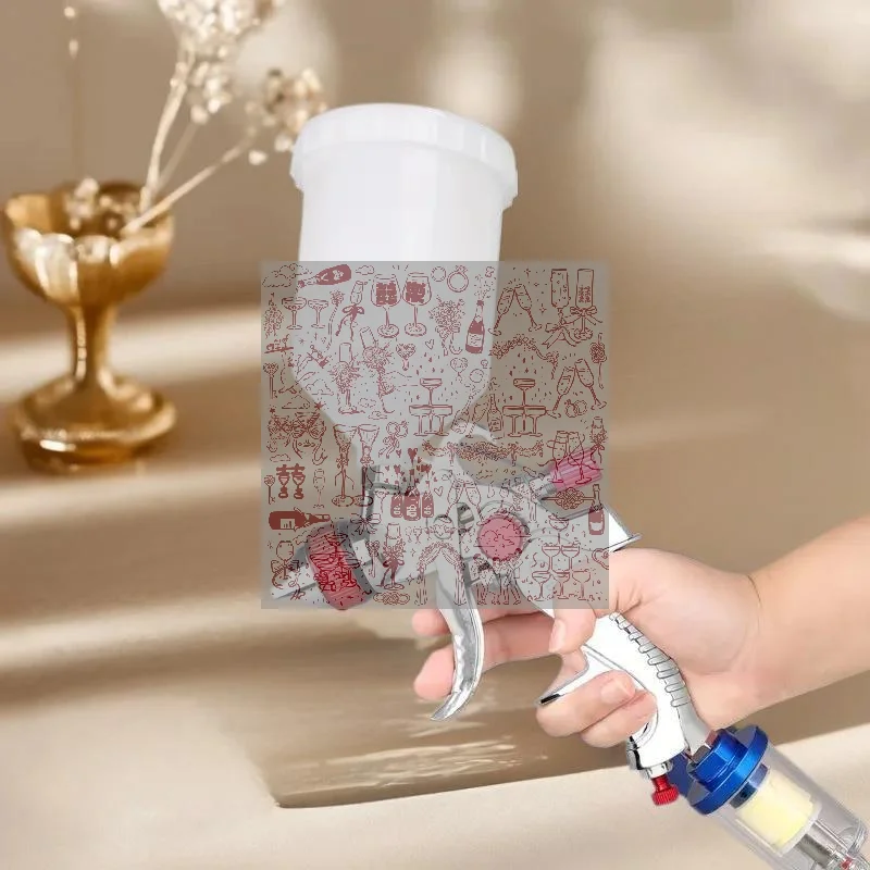 125/250/600ml Plastic Spray Paint Cup Sprayer Cup Air Gravity Feed Paint Spray Pot Thread Connector For Spray  Parts