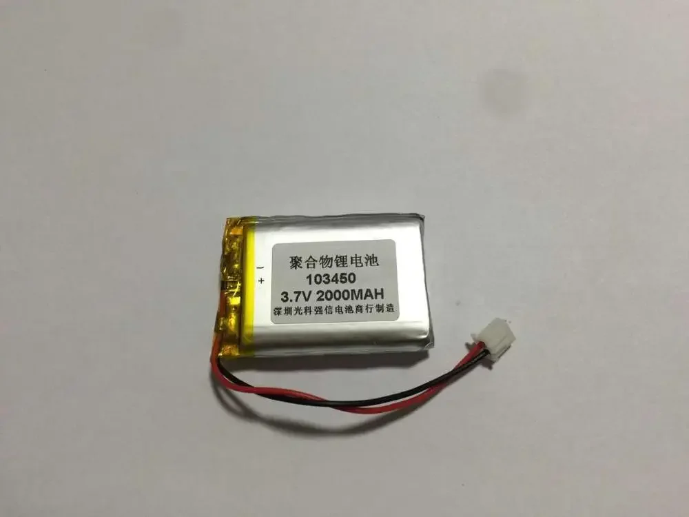 Nuova batteria ai polimeri di litio a piena capacità da 3,7 V 103450   Walkie talkie GPS 2000MAH / attrezzatura / Mini