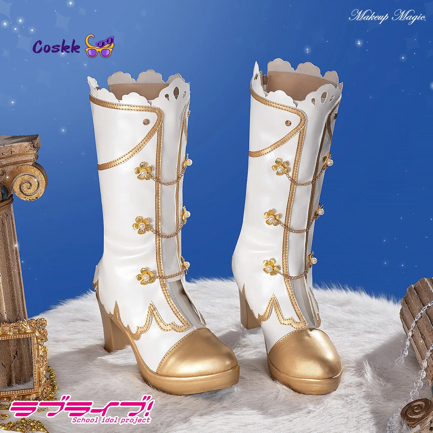 

Lovelive Kotori Minami Flower Awakening Cosplay Shoes Anime Kousaka Honoka Tojo Nozomi All Menber Cosplay Boots Shoes