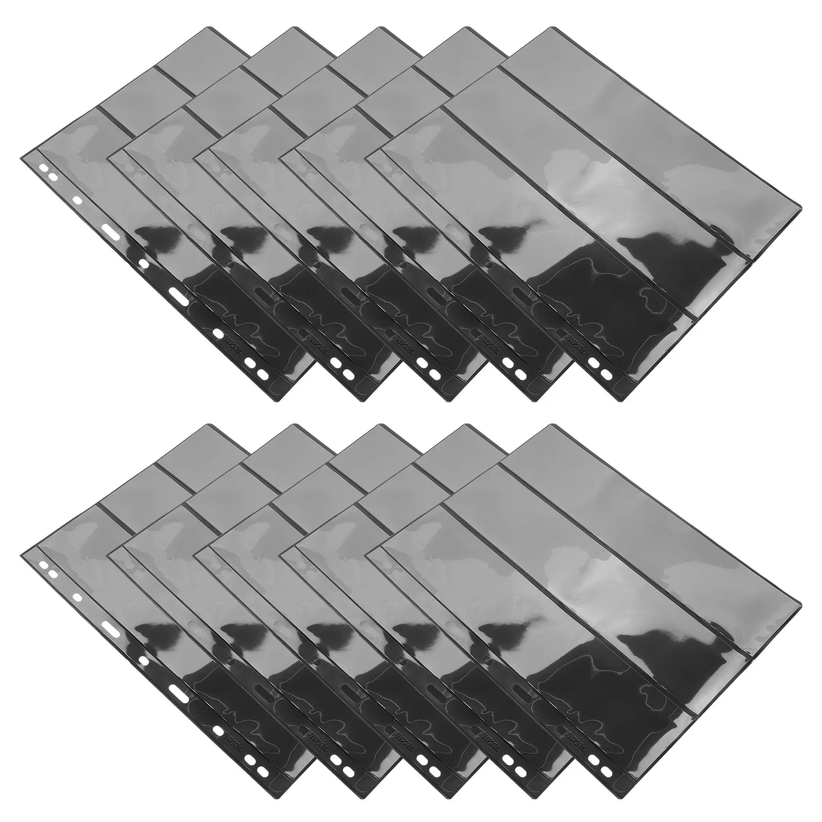 10 Pcs Stamp Album Photo Refill Postcard Collecting Supplies PET Paper Stamps Collection Storage