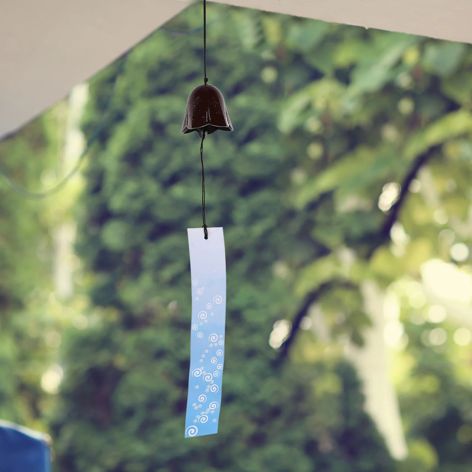 

Small Metal Bell Pendant Retro Wind Chime Hanging Decor for Garden Balcony Door Window Porch Farmhouse Rustic Modern Home