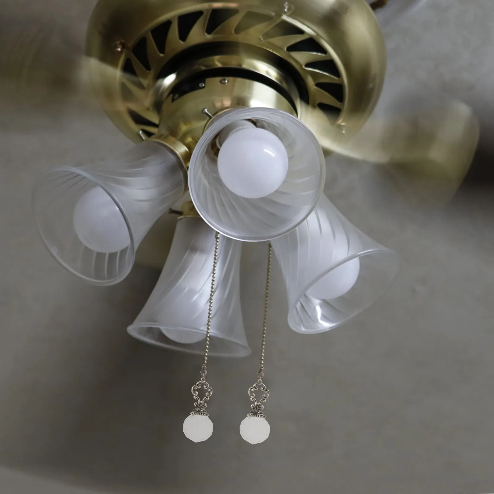 

2 шт. Декоративные цепочки-подвески для потолочного вентилятора с кристаллами, удлинительные цепочки для светильников, аксессуары для вентиляторов, настенных светильников, штор