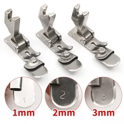 New P351 Hemming Presser Foot Curved Hemming Bottom Folding Double-layer Straight Line Splicing All-steel Presser Foot