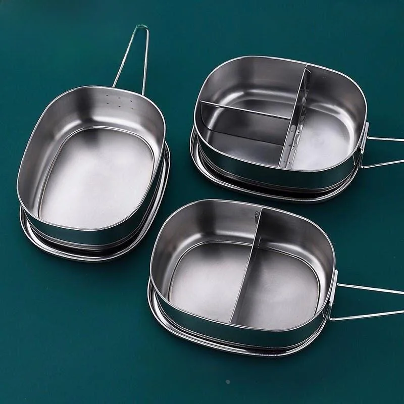 Lonchera Clásica de Acero Inoxidable de Grado Alimenticio, Cuadrada con Tapa, Lonchera Bento para Arroz al Vapor, para Trabajadores de Oficina, Estilo Simple, Fácil de Limpiar