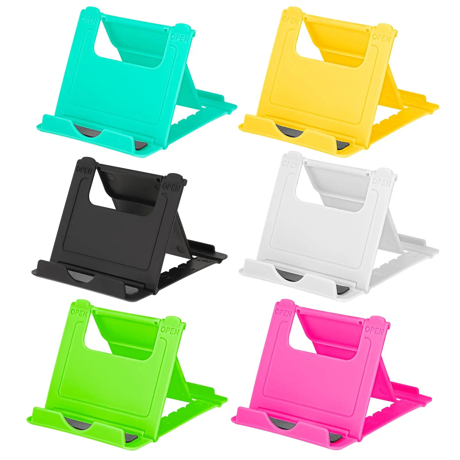 

1pc Mini Desktop Lazy Person's Foldable Stand For Mobile Phone And Tablet, Portable And Adjustable