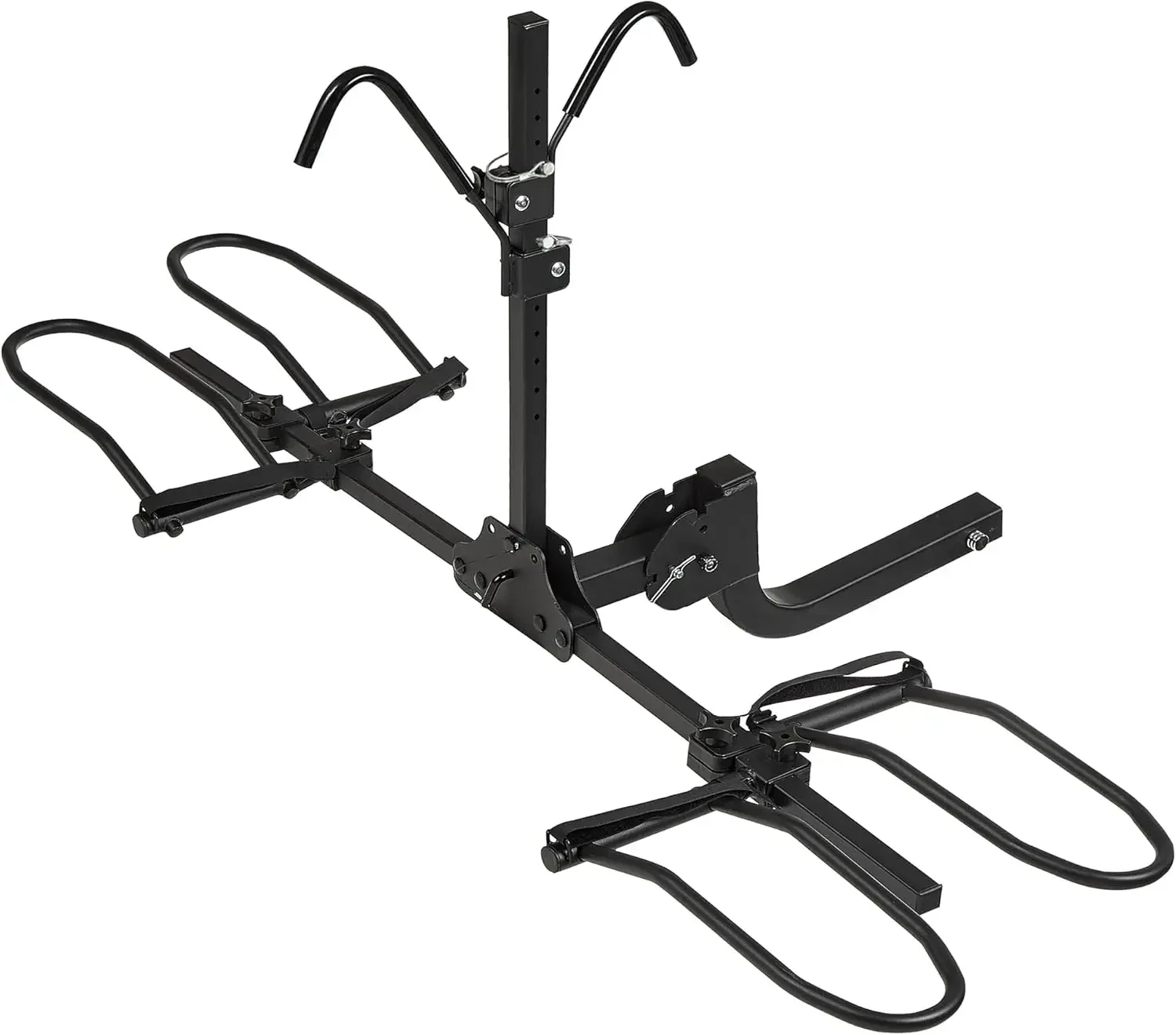 Bike Rack 180 lbs Capacity for , Fat Tire and Electric Bike, Tilting Folding Carrier with Anti Wobble Receiver In