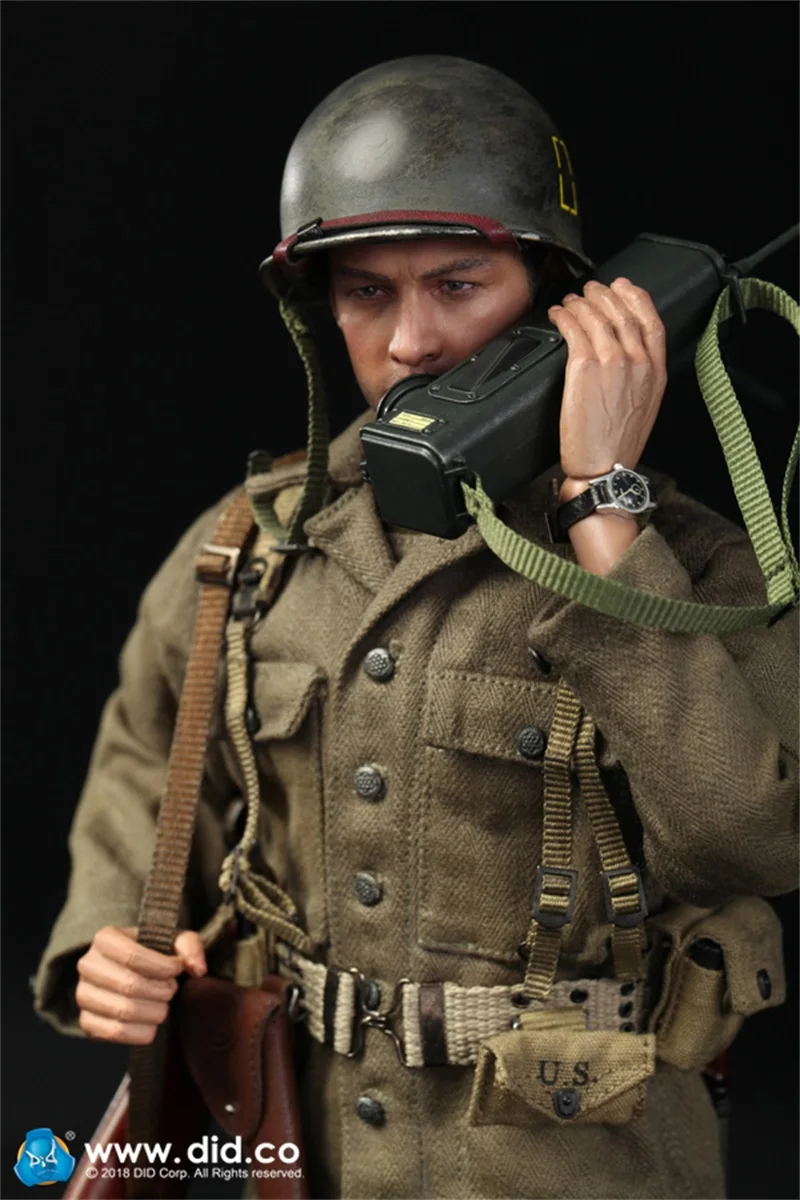 1/6 DID A80129 serie WWII US 77th divisione di fanteria capitano Sam Action Figure modello militare maschio soldato Figure giocattoli