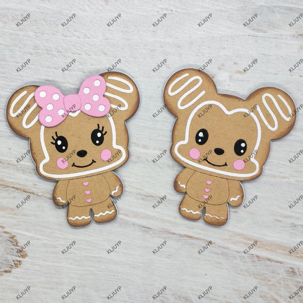 KLJUYP SBW Lebkuchen-Kekse, Metall-Stanzformen, Schablonen für DIY Scrapbooking/Album, dekorative Prägung, DIY-Papierkarten – Detail 1