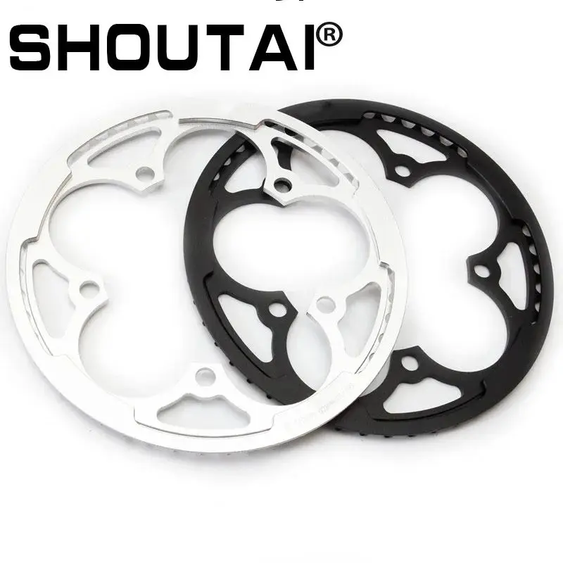 Aluminum Alloy Chainring For Folding Bicycle, Chain Wheel Platters, Crankset, BMX Bike Part, 50T Crankguard, 130 AL7075