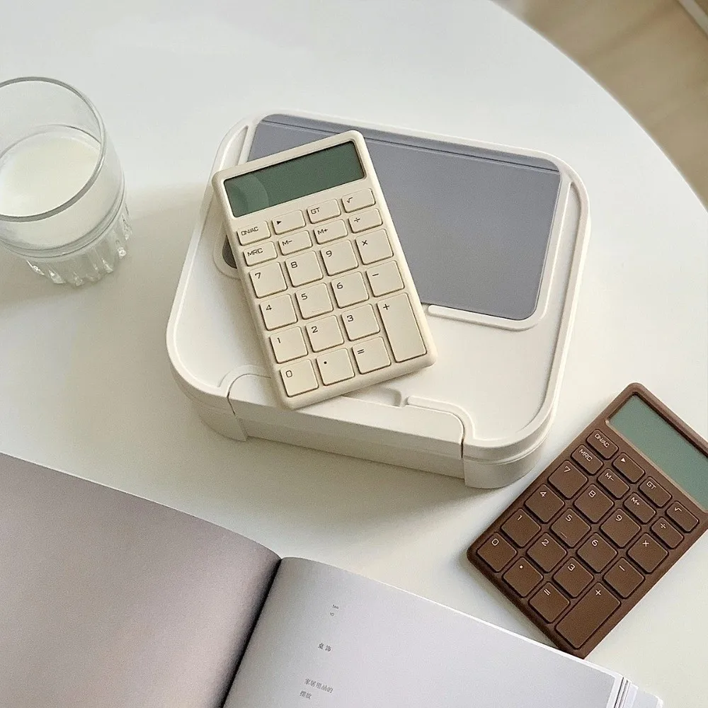 Mini calcolatrice con display digitale Strumenti contabili Calcolatrice leggera a 12 cifre Calcolatrice portatile per studenti alimentata a batteria