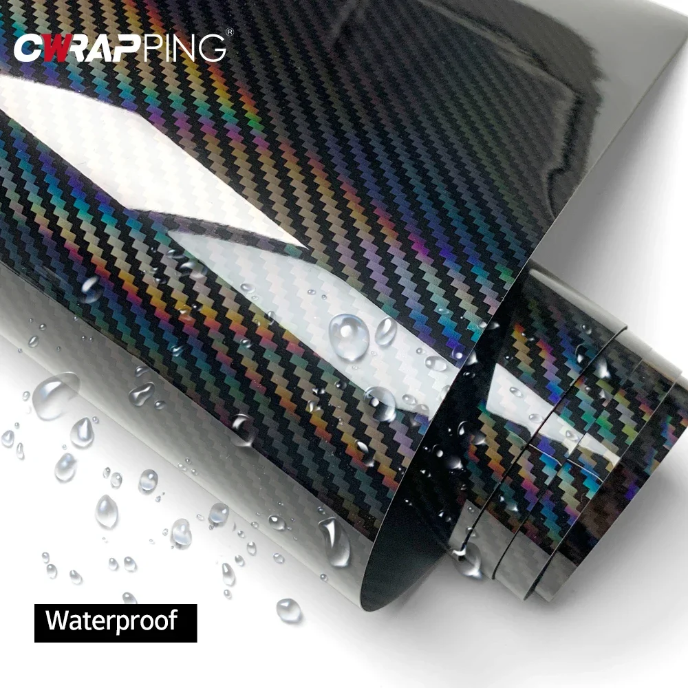 مقاوم للماء سيارة التفاف فيلم مزورة فيلم الكربون التفاف احباط سيارة لاصق الفينيل للدراجات النارية الجسم تغطي ألياف الكربون ملصق