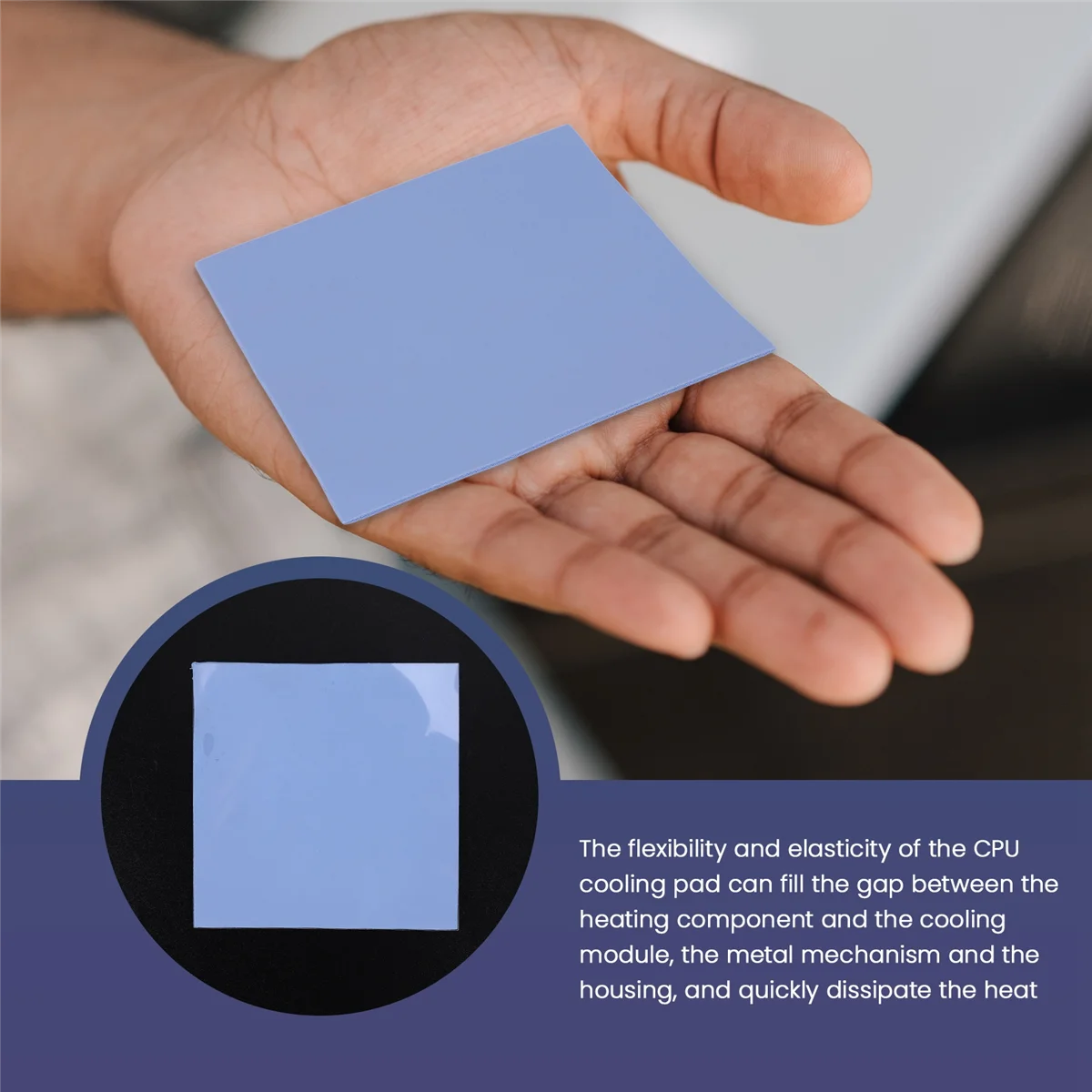 GPU CPU Heatsink Cooling Conductive Silicone Pad 100mmx100mmx1mm Thermal Pad High Quality